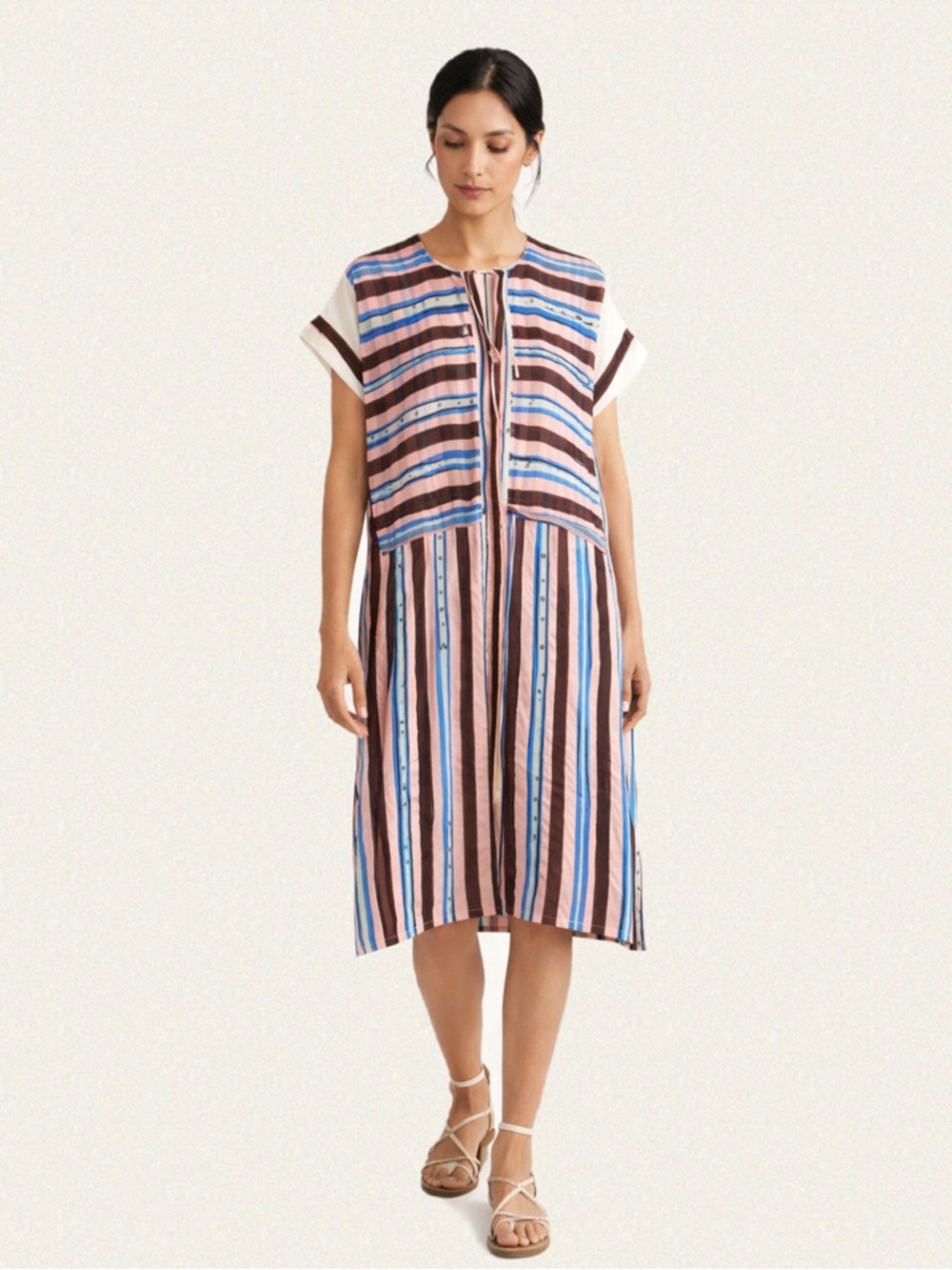 Tsumori Chisato Silk Printed Tunic Dress